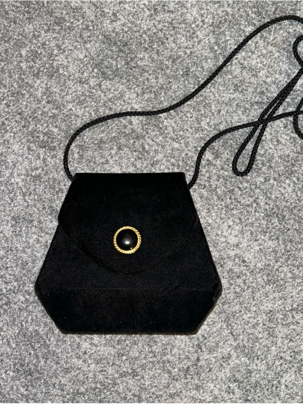 Vintage Magid Black Velvet Evening Handbag